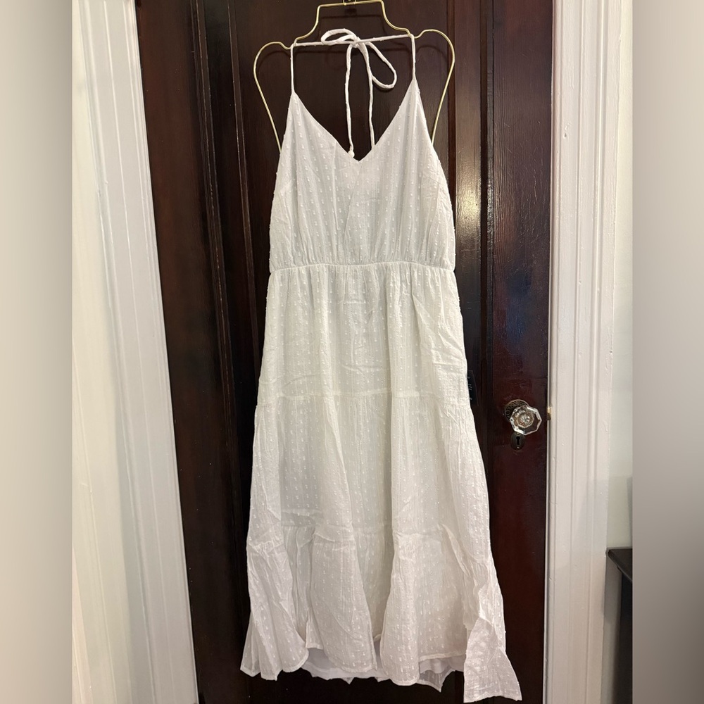 Lulu's White Midi Dress